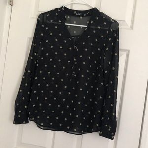 Star print blouse // Petite